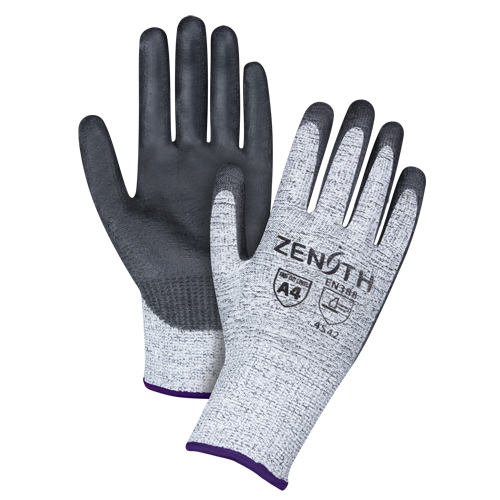 Seamless Stretch Cut-Resistant Gloves, Size 6/X-Small, 13 Gauge, Polyurethane Coated, HPPE Shell, ANSI/ISEA 105 Level 4/EN 388 Level 5 Duraquip Inc
