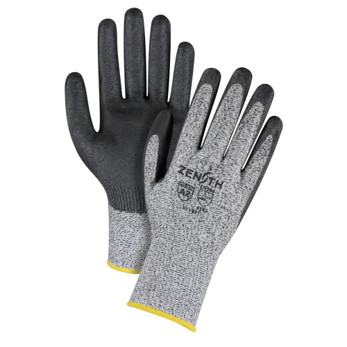 Seamless Stretch Cut-Resistant Gloves, Size Medium/8, 13 Gauge, Polyurethane Coated, HPPE Shell, ANSI/ISEA 105 Level 2/EN 388 Level 3 Duraquip Inc