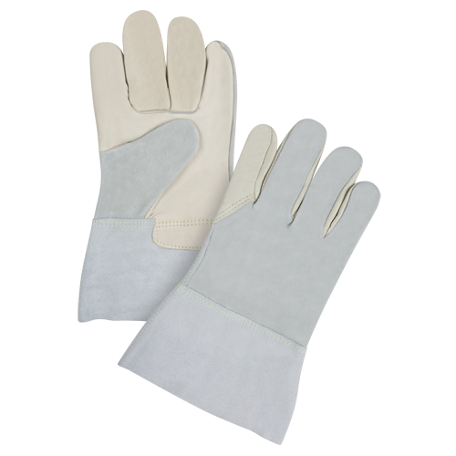 Gants de travail de premi&egrave;re qualit&eacute; &agrave; dos refendu, Grand, Paume en Cuir fleur de vache Duraquip Inc