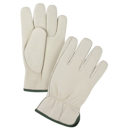 Gants de conducteur doubl&eacute;s pour l'hiver de premi&egrave;re qualit&eacute;, Moyen, Paume en Cuir fleur de vache, Molleton Duraquip Inc