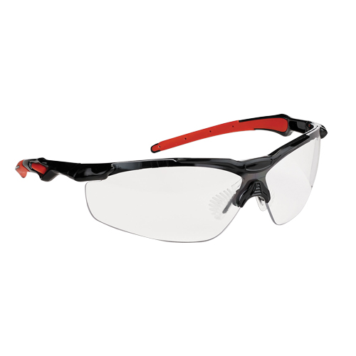 Dynamic Hawk Series Safety Glasses, Clear Lens, Anti-Fog, ANSI Z87+/Meets/Exceeds CSA Z94.3 Duraquip Inc