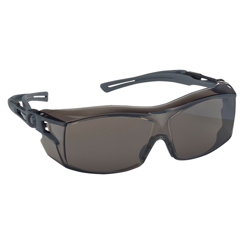 Dynamic OTG Extra Series Safety Glasses, Smoke Lens, Anti-Fog/Anti-Scratch, ANSI Z87+/Meets/Exceeds CSA Z94.3 Duraquip Inc