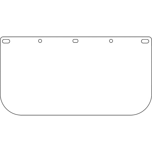 Dynamic Faceshield Visor Window, PETG, Clear Tint Duraquip Inc
