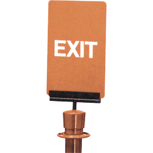 Enseigne de contr&ocirc;le des foules  Exit , 11" x 7", Plastique, Anglais Duraquip Inc