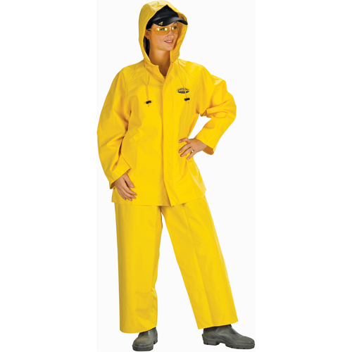 Hurricane Flame Retardant/Oil Resistant Rain Suits - Rainsuits, 4X-Large, Yellow Duraquip Inc