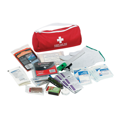 Trousse de premiers soins pour auto Dynamic, Dispositif m&eacute;dical Classe 1, Sac en nylon Duraquip Inc