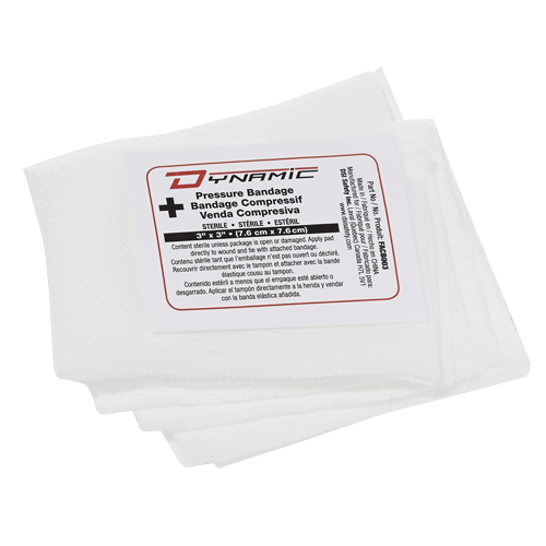 Dynamic Compress Bandage, 3" L x 3" W Duraquip Inc