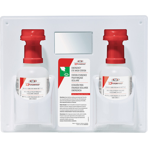 Douche oculaire &agrave; utilisation unique avec solution isotonique Dynamic, Double Duraquip Inc