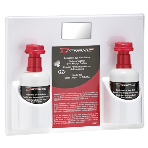 Douche oculaire &agrave; utilisation unique avec solution isotonique Dynamic, Double Duraquip Inc