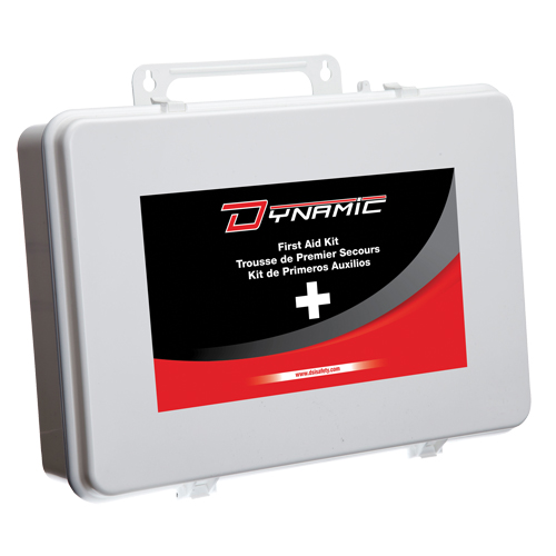 Trousse de premiers soins pour autobus scolaire Dynamic, Dispositif m&eacute;dical Classe 1, 36 unit&eacute;s/Boîte en m&eacute;tal Duraquip Inc