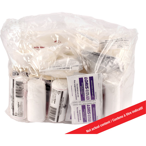 Ensemble de recharge pour trousse de premiers soins Dynamic, R&eacute;pond &agrave; la norme CSA Z1220-17 type 3 environnements &agrave; haut risque, Grand (51-100 travailleurs), Classe 1 Duraquip Inc
