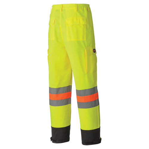 6009 Pantalon de s&eacute;curit&eacute; routi&egrave;re respirant, Polyester, T-petit, Jaune lime haute visibilit&eacute; Duraquip Inc