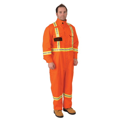 Combinaisons ignifuges &agrave; bandes Firewall FR, Taille Petit, Orange Duraquip Inc