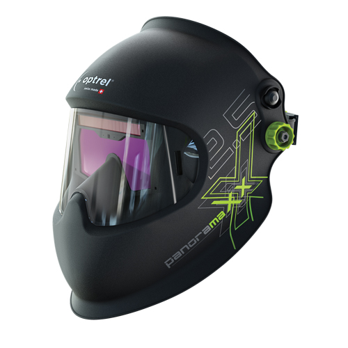 Panoramaxx Welding Helmet, 6.3" L x 2.3" W View Area, 2.5/5 - 12 Shade Range, Black Duraquip Inc