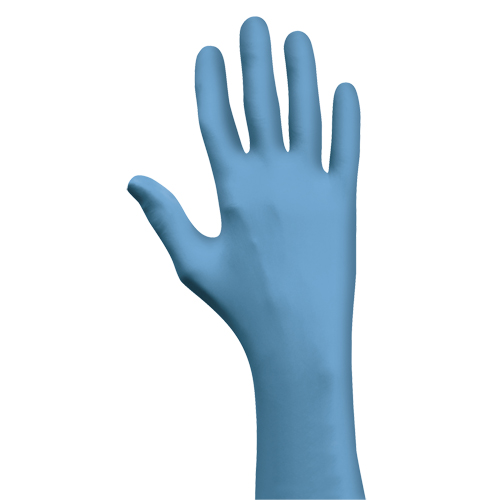 Gants N-Dex 7500PF, Moyen, Nitrile, 4 mils, Sans poudre, Bleu Duraquip Inc