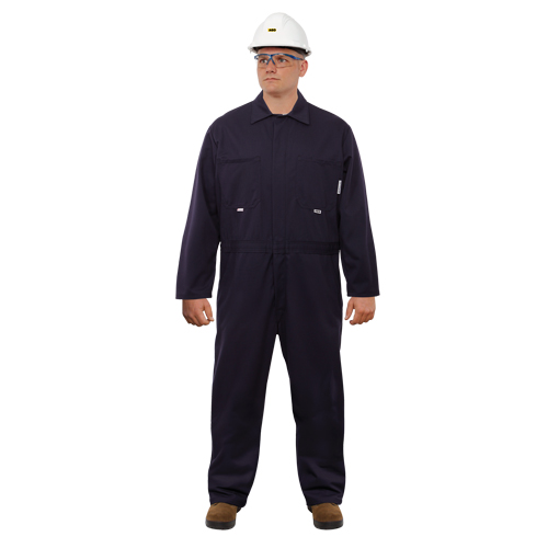 Combinaison ignifuge contre l'arc &eacute;lectrique UltraSoft, Taille 46, Bleu marine, 12,4 cal/cm2 Duraquip Inc