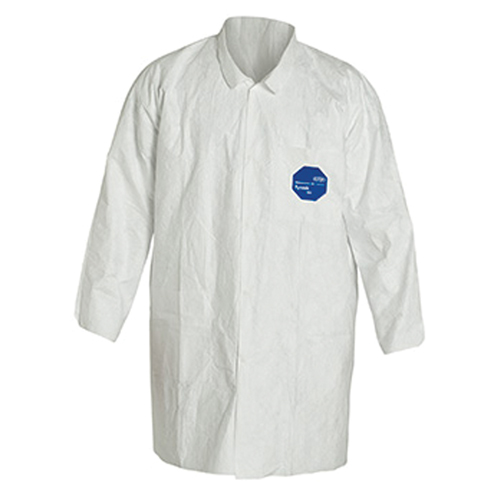 Lab Coat, Tyvek&reg; 400, White, 6X-Large Duraquip Inc