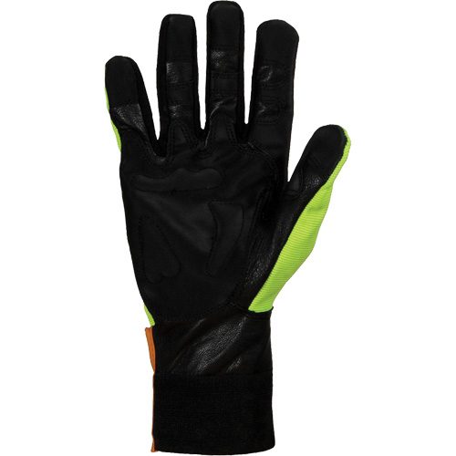 Gants pour scie &agrave; chaîne haute visibilit&eacute; Endura, Taille Grand/9, Paume Ch&egrave;vre Duraquip Inc