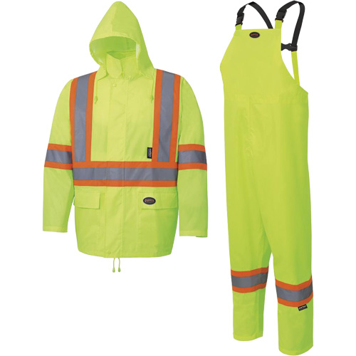 5619 Habit de pluie Oxford 150D, Polyester, 2T-Grand, Jaune lime Duraquip Inc
