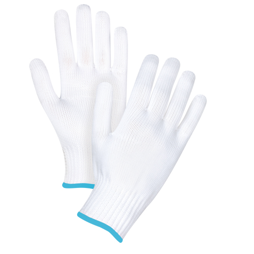 Seamless String Knit Gloves, Polyester, 10 Gauge, X-Large Duraquip Inc