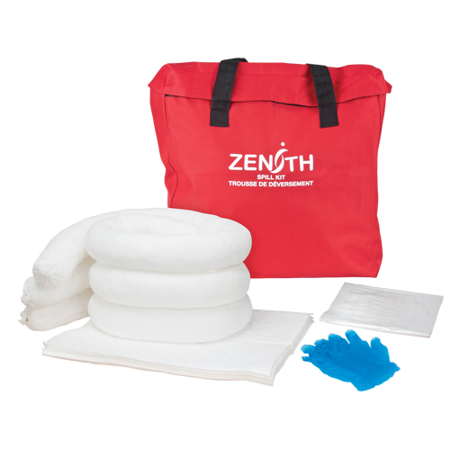 Trousse de lutte contre les d&eacute;versements, Huile seulement, Sac, Absorbance de 5 gal. US Duraquip Inc