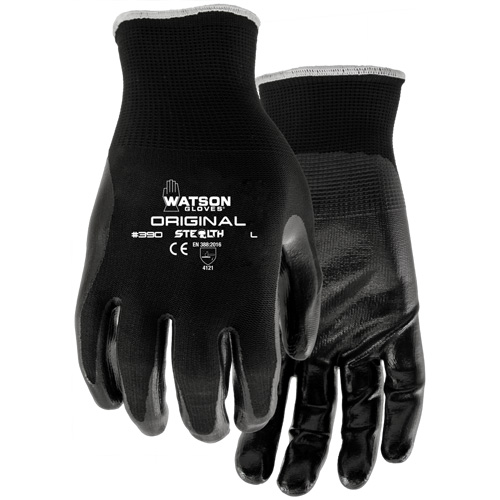 Stealth Original Coated Gloves, 7/Small, Nitrile Coating, 13 Gauge, Nylon Shell Duraquip Inc