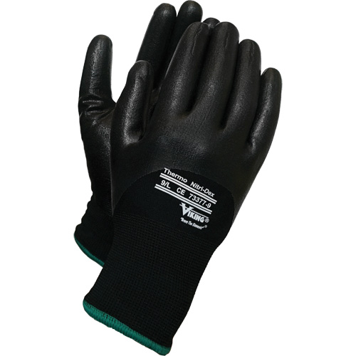 Gants thermiques Nitri-Dex Viking, 8/Moyen, R&ecirc;vetement Nitrile, Calibre 15, Enveloppe en Nylon Duraquip Inc