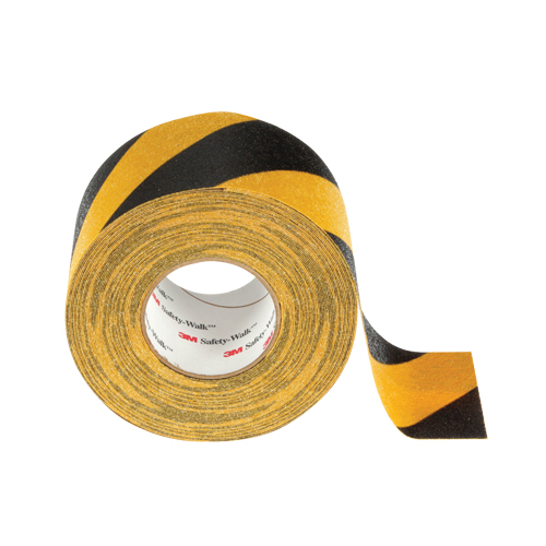 Safety-Walk 600 Series Anti-Slip Tape, 6" x 60', Black & Yellow Duraquip Inc