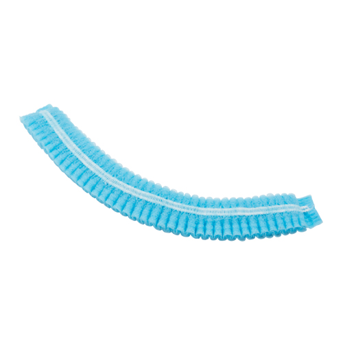 Bonnet bouffant pliss&eacute;, Polypropyl&egrave;ne, 21", Bleu Duraquip Inc