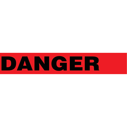 Floor Safety Tape, 3" x 54', Vinyl, Black/Red Duraquip Inc
