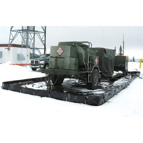 Barres L-Rod Insta-Berm, Capacit&eacute; 748 gal. US, 10' la x 10' lo x 12" h, Support en L Duraquip Inc