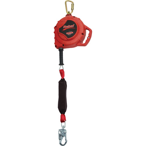 Rebel Self-Retracting Lifeline, 33', Galvanized Steel, Swivel Duraquip Inc