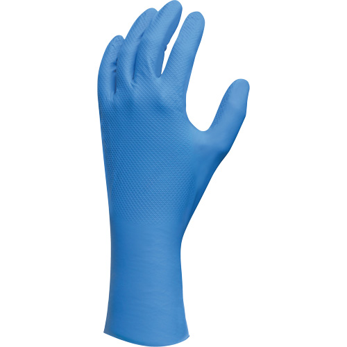 Lightweight Gloves, 7/Small, Nitrile, 9-mil, Powder-Free, Blue Duraquip Inc