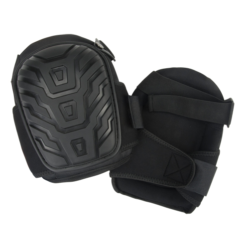 PVC Cap Knee Pads, Buckle/Hook and Loop Style, Plastic Caps, Foam Pads Duraquip Inc