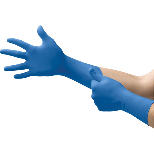 Microflex&reg; SafeGrip SG-375 Medical Exam Gloves, Small, Latex, 11-mil, Powder-Free, Blue, Class 2 Duraquip Inc