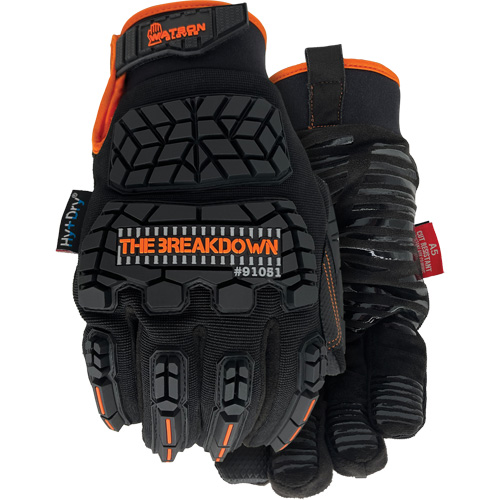 91051 The Breakdown Gloves, Size Medium, PVC Coated, Cutshield Shell, ANSI/ISEA 105 Level 4 Duraquip Inc