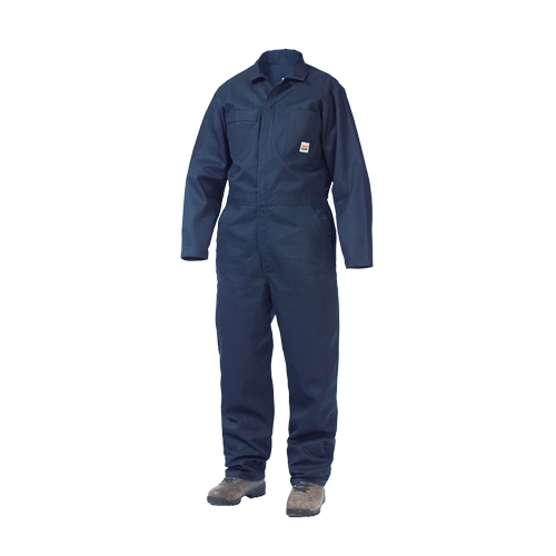 Unlined Coveralls, Men's, Navy Blue, Size Large Duraquip Inc