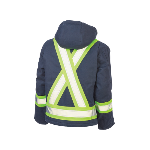 Safety Jacket, Navy Blue, Large Duraquip Inc