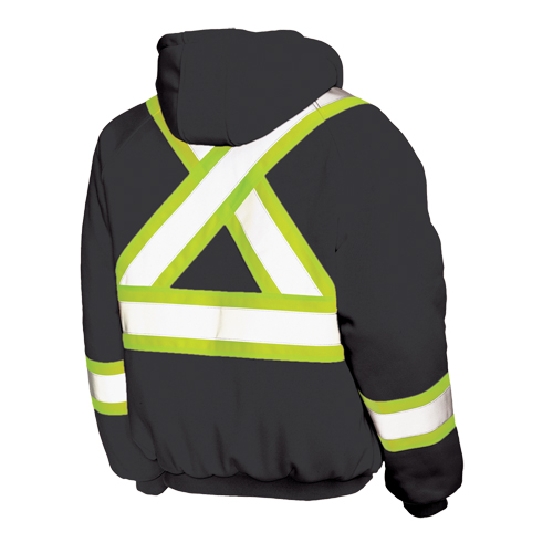 Insulated Safety Hoodie, Polyester, Large, Black Duraquip Inc