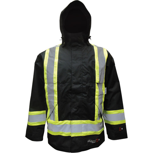 Manteau isol&eacute;, Polyester/Polyur&eacute;thane, Noir, Petit Duraquip Inc