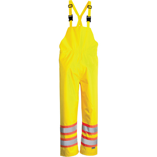 Open Road&reg; Bib Pants, Polyester, Small, High Visibility Lime-Yellow Duraquip Inc