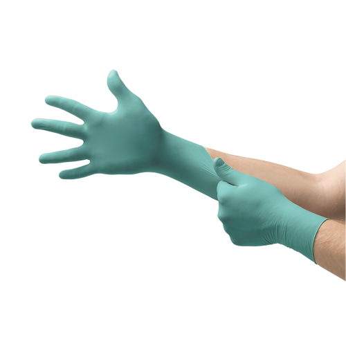 NEOPRO&reg; Gloves, X-Small, Neoprene, 5.1-mil, Powder-Free, Green, Class 2 Duraquip Inc