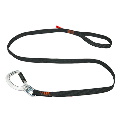 Squids&reg; 3129 Double-Locking Tool Lanyard with Swivel, Fixed Length, Carabiner/Loop Duraquip Inc