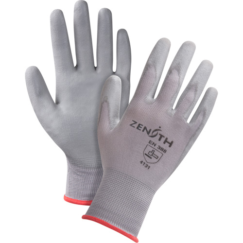 DMF-Free Coated Gloves, 7/Small, Polyurethane Coating, 15 Gauge, Nylon Shell Duraquip Inc