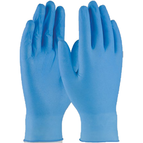 Disposable Gloves, 2X-Large, Nitrile, 4-mil, Powder-Free, Blue Duraquip Inc