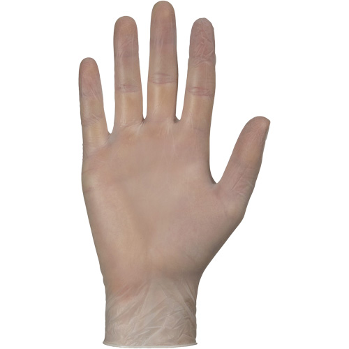 Disposable Gloves, Small, Vinyl, 4-mil, Powder-Free, White Duraquip Inc