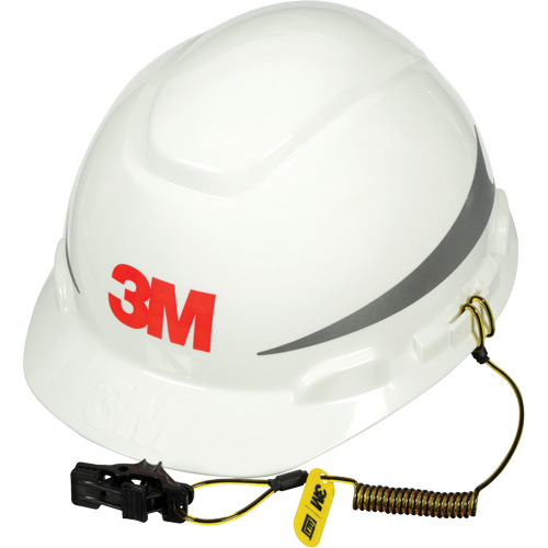Hard Hat Tether, Coil, Clip/Loop Duraquip Inc