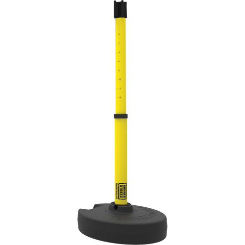 PLUS Barrier Post Set Receiver, 42" High, Yellow Duraquip Inc