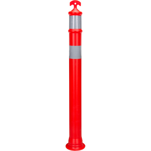 Poteau d&eacute;lin&eacute;ateur &agrave; visibilit&eacute; &eacute;lev&eacute;e &agrave; dessus en T, 42" h, Orange Duraquip Inc