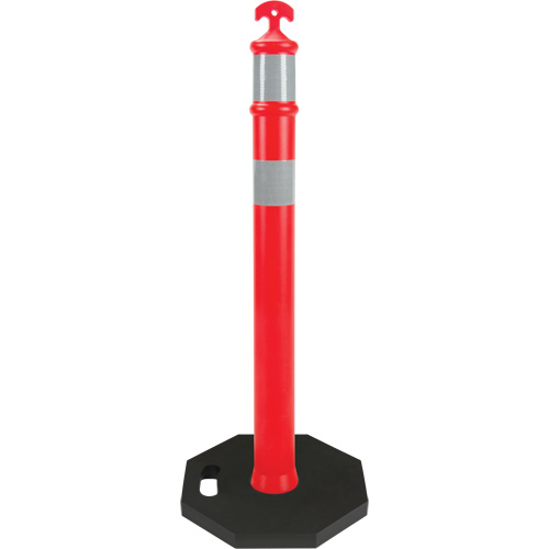 High-Visibility Delineator Post, 42" H, Orange Duraquip Inc